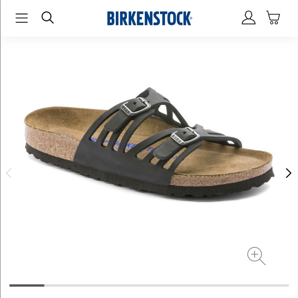 Gently used Birkenstock Granada Soft Bed oiled leather sandals.